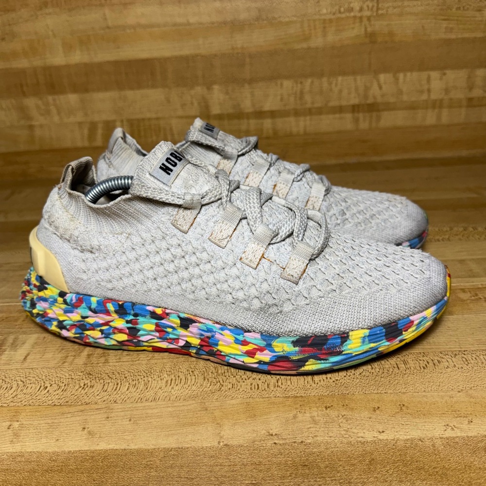 NOBULL Knit Runner Grey Confetti Sole Womens 8 Mens 6.5 Training Shoes